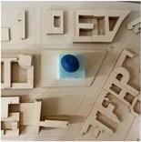 Massing study 01 - compact square volume with sphere