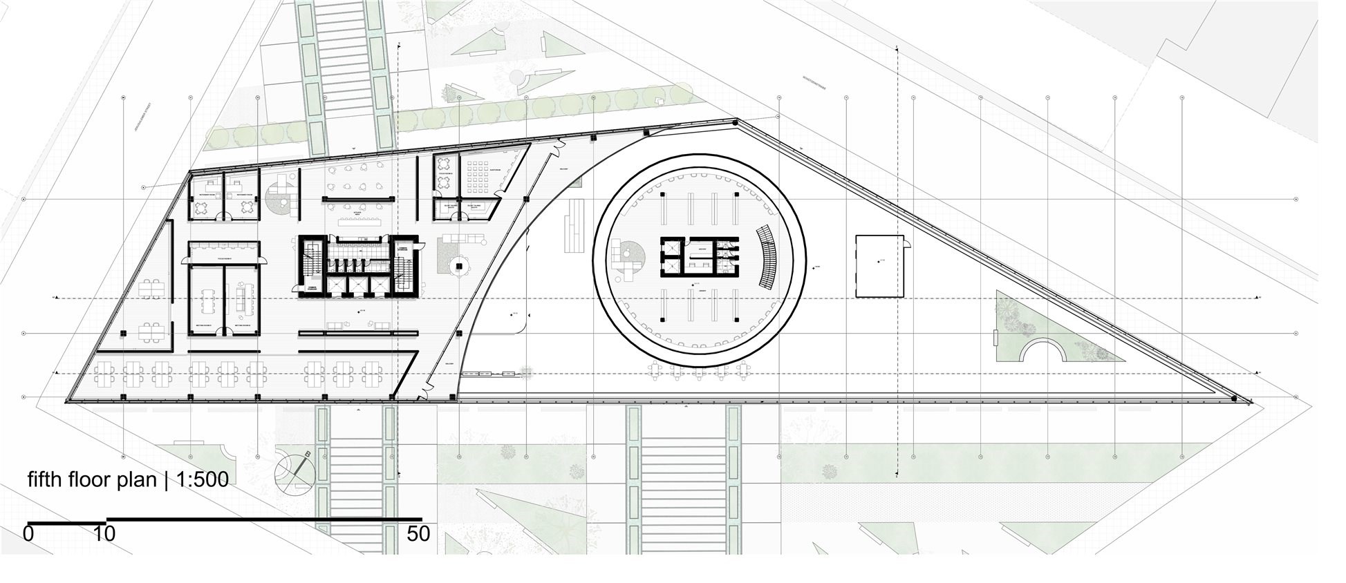 Berlin Office Building - fifth floor plan
