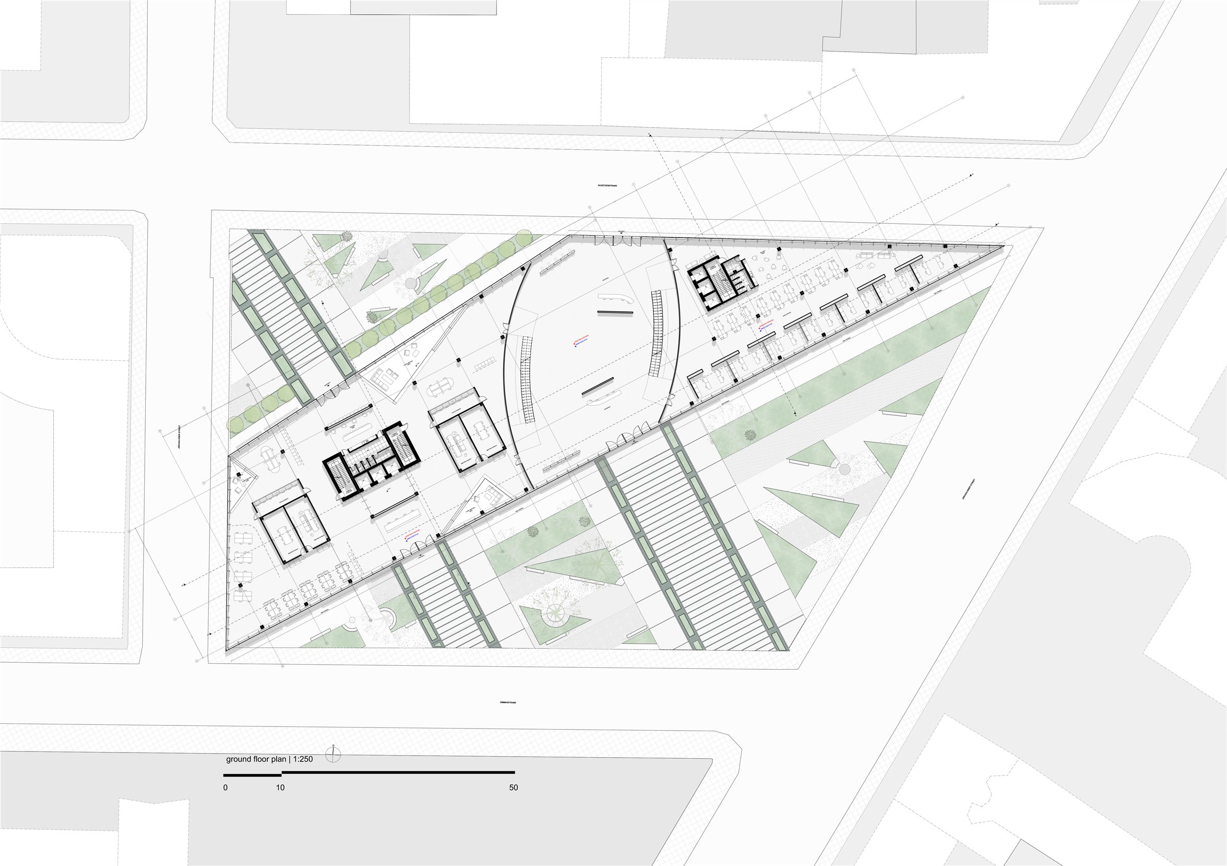 Berlin Office Building - ground floor plan