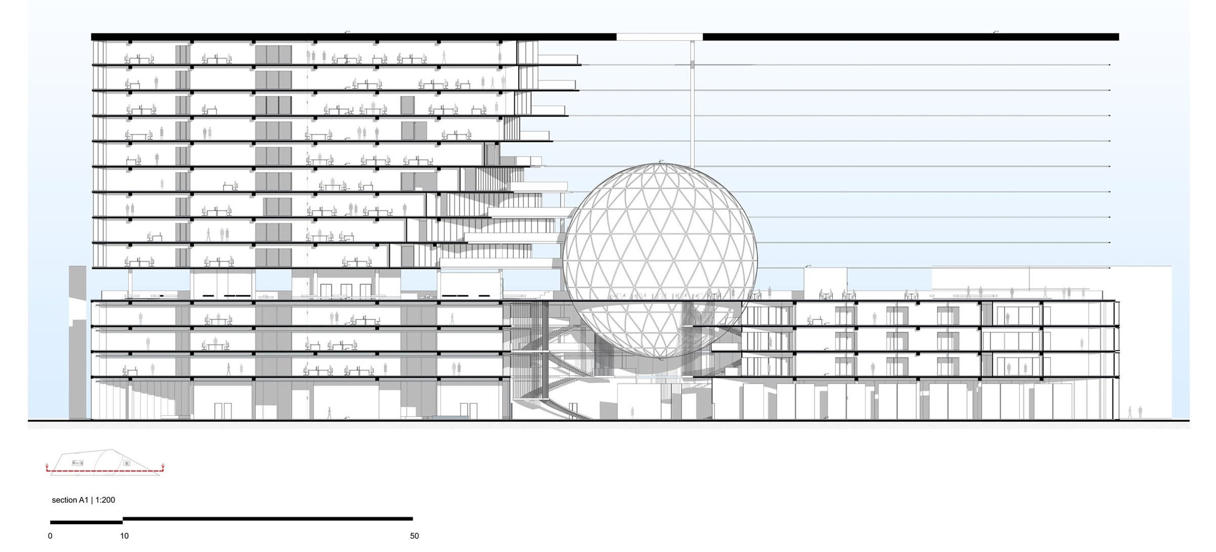 Berlin Office Building - section A1